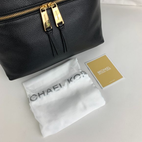 New Michael Kors Rhea Medium Leather Slim Backpack - Picture 4 of 11